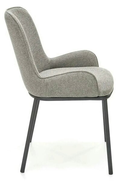 Scaun K481, gri/negru, stofa clasica/metal, 54x60x83 cm