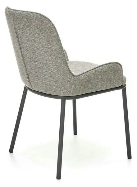 Scaun K481, gri/negru, stofa clasica/metal, 54x60x83 cm