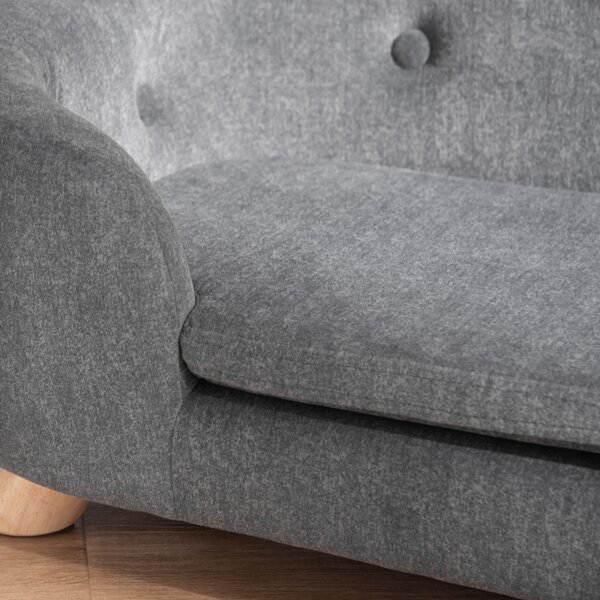 PawHut Canapea pentru Câini de Talie Mică, Culcuș de Interior cu Pernă Lavabilă, Design Modern, 70x47x30cm, Gri Antracit | Aosom Romania