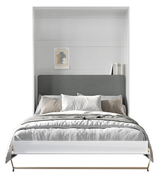 Pat rabatabil Concept Pro Lenart VIDublu, Alb, 140x200, PAL laminat, Somiera patSomiera pat, 16x24x22cm