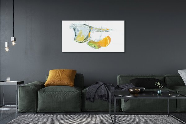 Tablouri pe sticlă kiwi orange Water