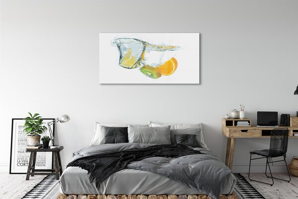 Tablouri pe sticlă kiwi orange Water