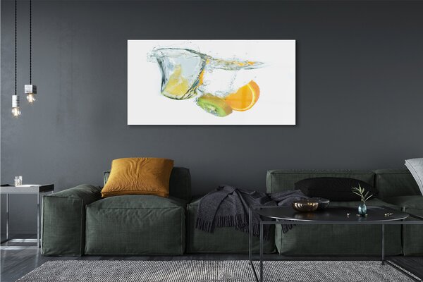 Tablouri pe sticlă kiwi orange Water