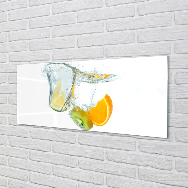Tablouri pe sticlă kiwi orange Water