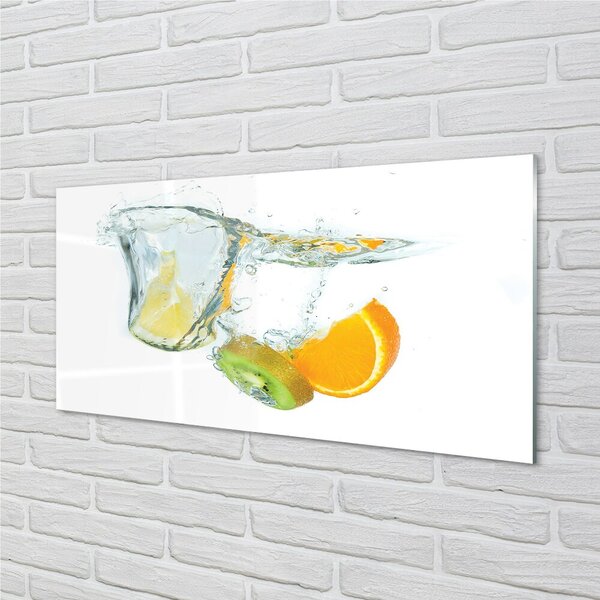 Tablouri pe sticlă kiwi orange Water