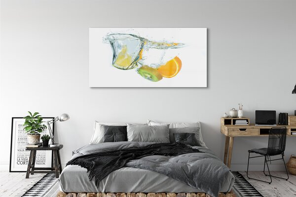 Tablouri pe sticlă kiwi orange Water