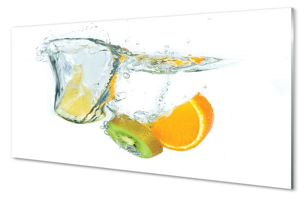 Tablouri pe sticlă kiwi orange Water