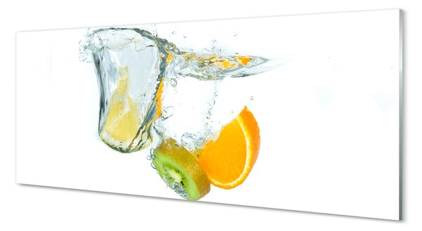 Tablouri pe sticlă kiwi orange Water