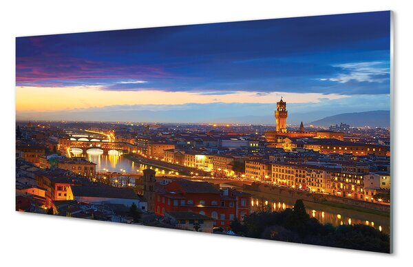 Panouri de sticlă panorama Italia Noaptea de poduri