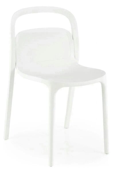 Scaun K490, alb, polipropilena, 46x55x80 cm