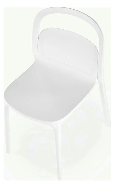Scaun K490, alb, polipropilena, 46x55x80 cm