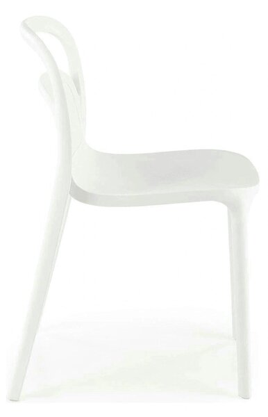 Scaun K490, alb, polipropilena, 46x55x80 cm