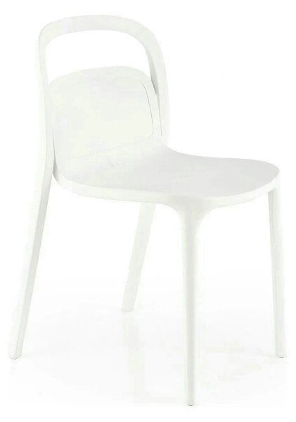 Scaun K490, alb, polipropilena, 46x55x80 cm