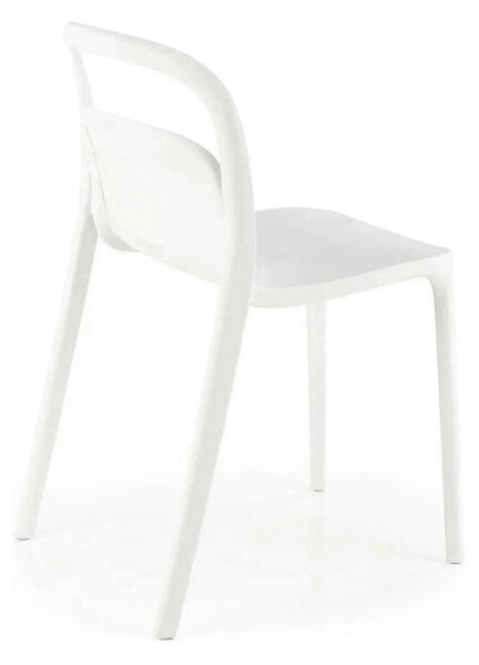 Scaun K490, alb, polipropilena, 46x55x80 cm