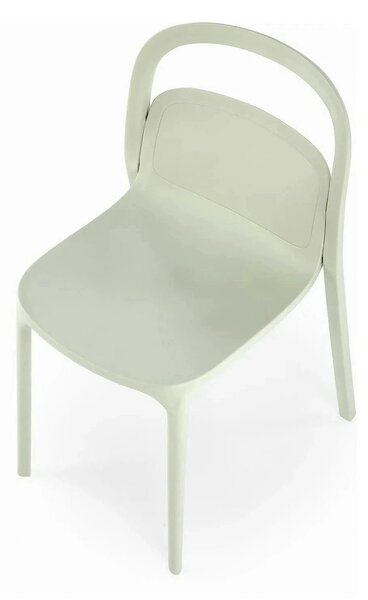 Scaun K490, verde menta, polipropilena, 46x55x80 cm