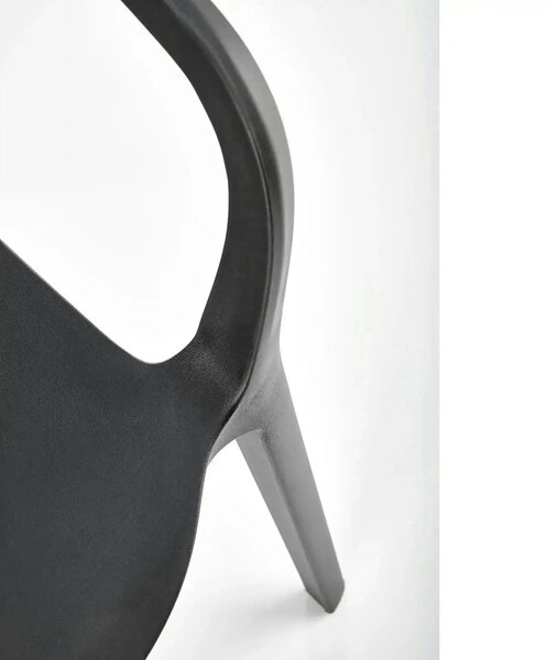 Scaun K491, negru, polipropilena, 60x56x76 cm