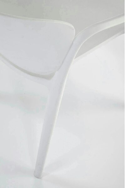 Scaun afara K491, alb, polipropilena, 60x56x76 cm