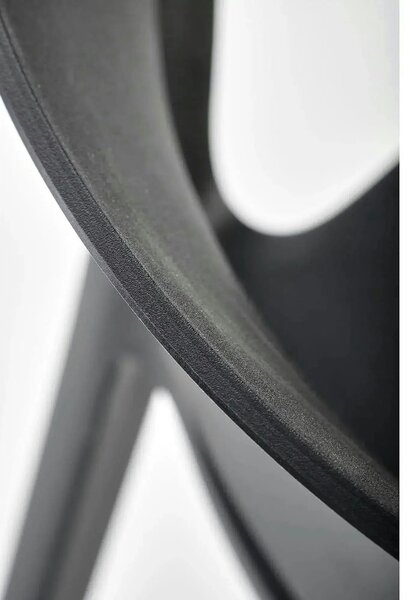 Scaun K491, negru, polipropilena, 60x56x76 cm