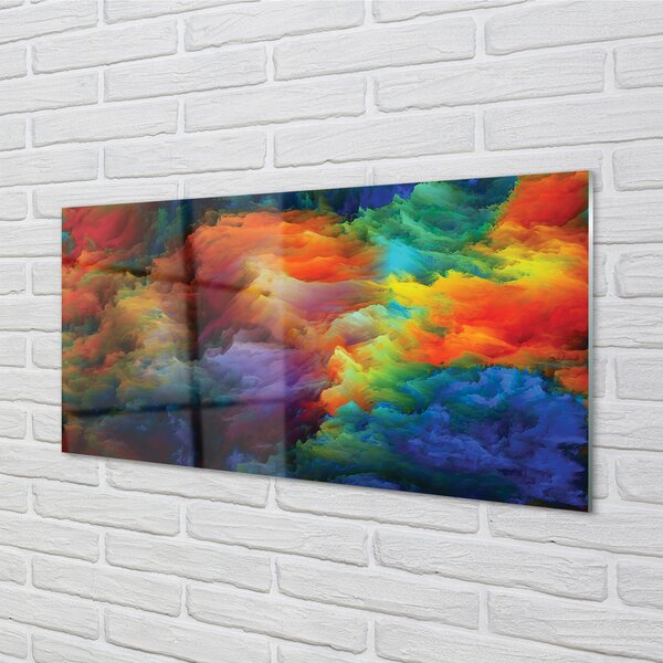 Tablouri pe sticlă fractali colorate 3d
