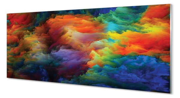 Tablouri pe sticlă fractali colorate 3d