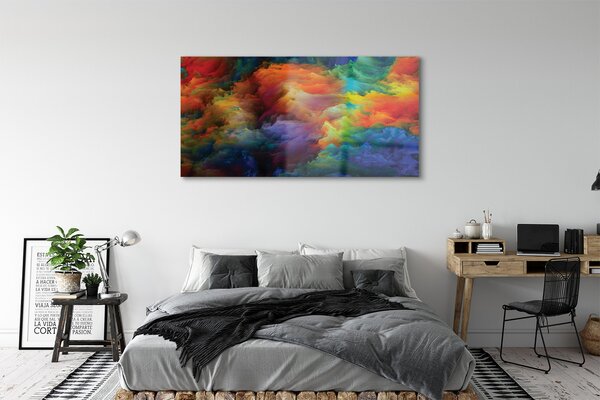 Tablouri pe sticlă fractali colorate 3d