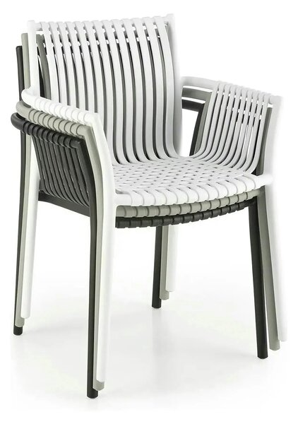 Scaun K492, gri, polipropilen, 60X56X84 cm