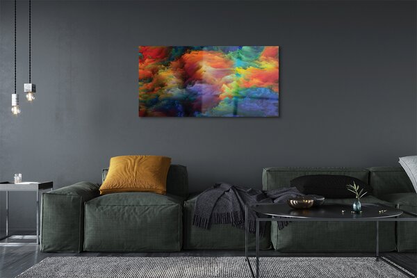 Tablouri pe sticlă fractali colorate 3d