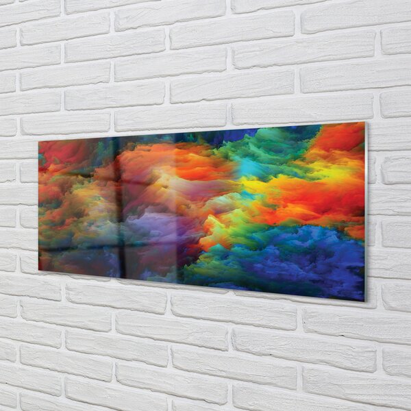 Tablouri pe sticlă fractali colorate 3d