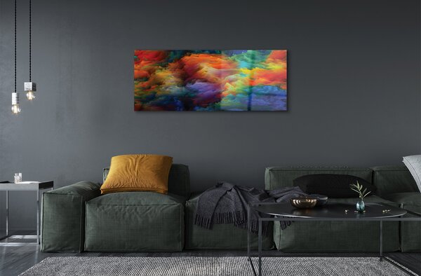 Tablouri pe sticlă fractali colorate 3d