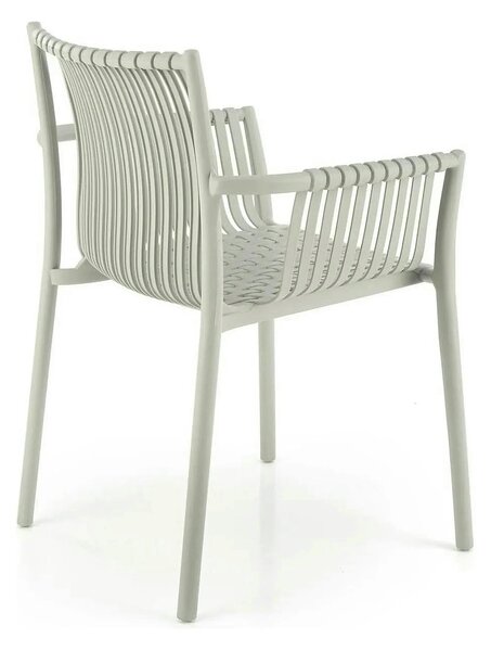 Scaun K492, gri, polipropilen, 60X56X84 cm