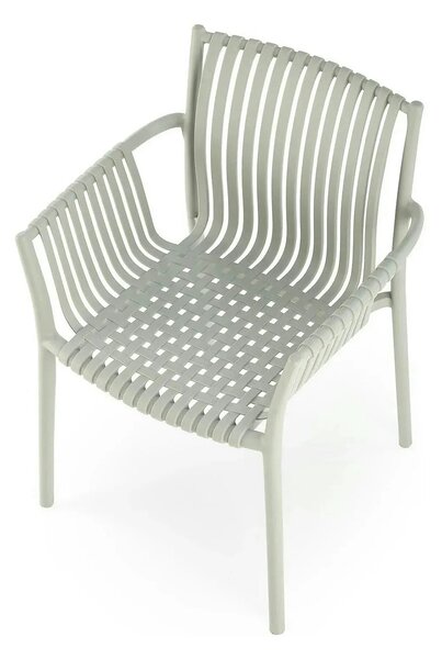 Scaun K492, gri, polipropilen, 60X56X84 cm