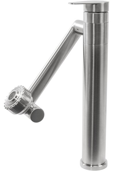 Baterie pentru baie Rea PACO Nickel Brush INOX High