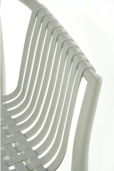 Scaun K492, gri, polipropilen, 60X56X84 cm