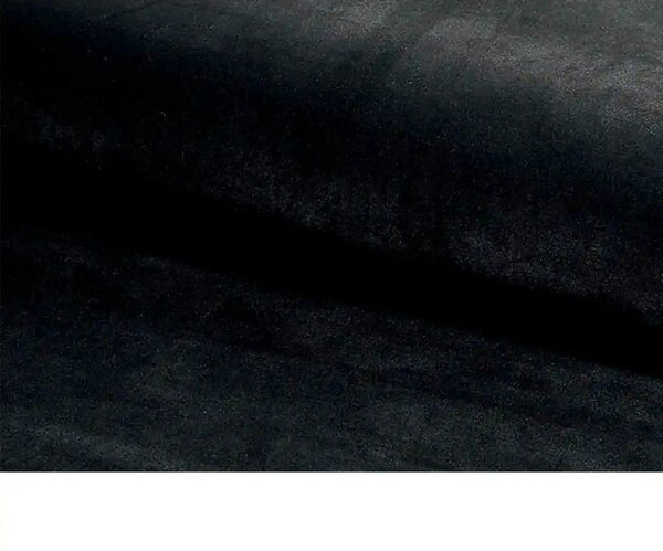 Scaun RALPH, negru, stofa catifelata/metal, 51x42x88 cm