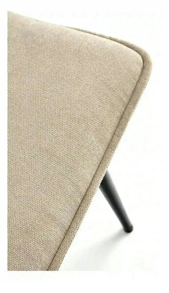 Scaun K493, bej/negru, stofa clasica/metal, 47x60x92 cm