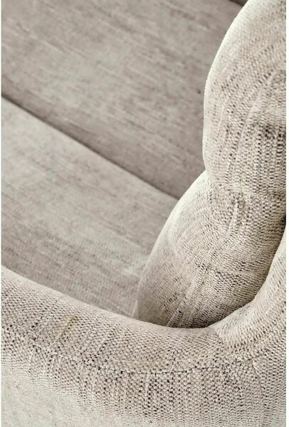 Scaun pentru living K495, bej/negru, stofa clasica/metal, 60x65x87 cm