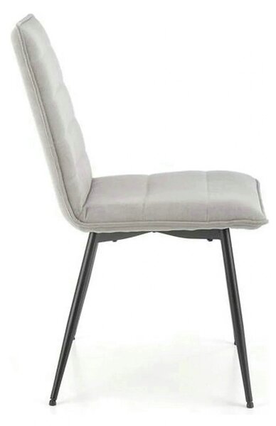 Scaun K493, gri/negru, stofa clasica/metal, 47x60x92 cm