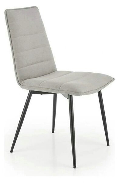 Scaun K493, gri/negru, stofa clasica/metal, 47x60x92 cm