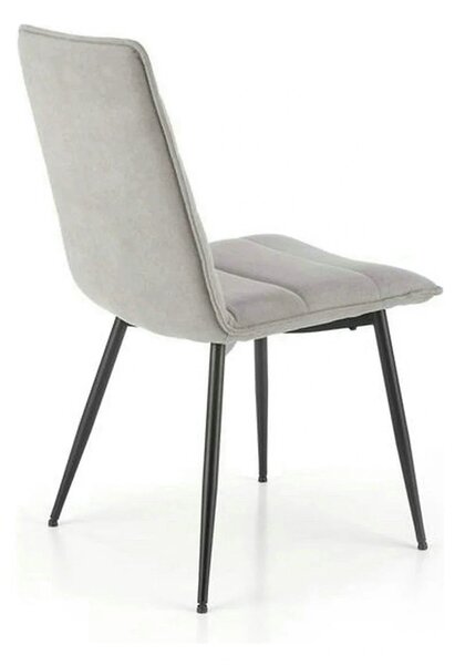 Scaun K493, gri/negru, stofa clasica/metal, 47x60x92 cm
