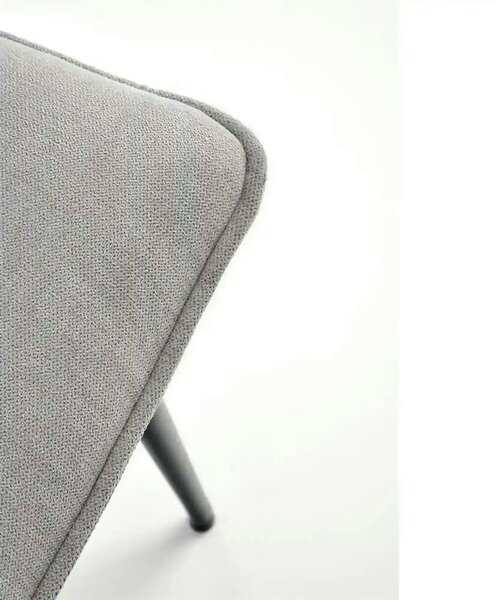 Scaun K493, gri/negru, stofa clasica/metal, 47x60x92 cm
