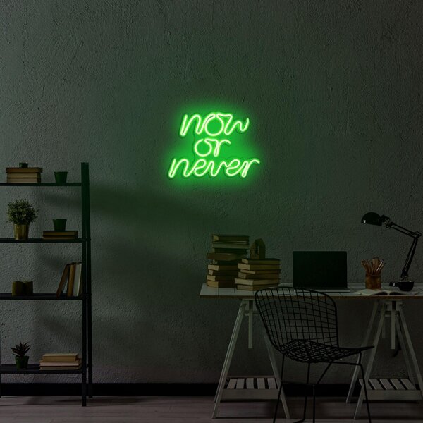 Aplica de Perete Neon Now or Never, 28x22 cm