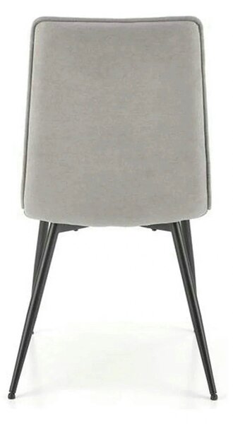 Scaun K493, gri/negru, stofa clasica/metal, 47x60x92 cm