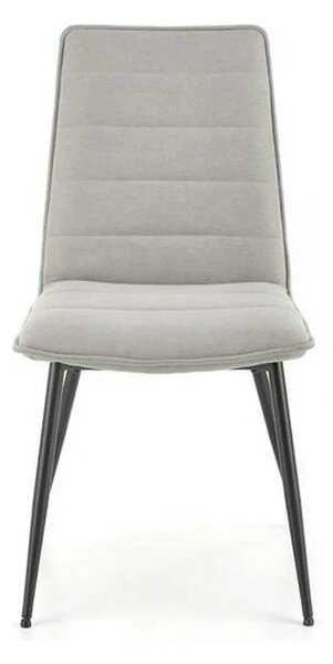 Scaun K493, gri/negru, stofa clasica/metal, 47x60x92 cm