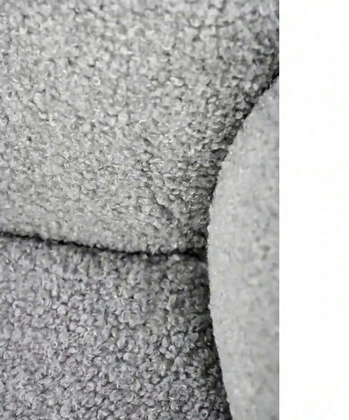 Scaun rotativ K498, gri, stofa/metal, 64x63x90 cm