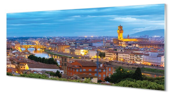 Tablouri pe sticlă Italia Sunset Panorama