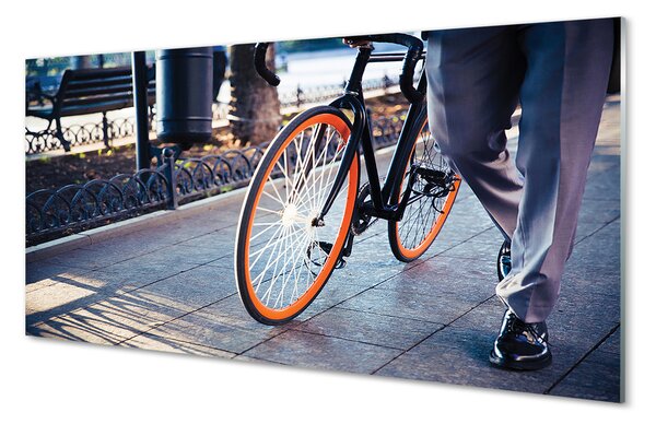 Panouri de sticlă Oraș picior de biciclete