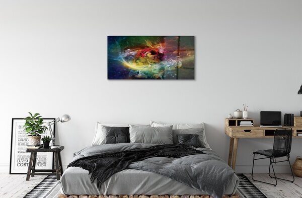 Tablouri pe sticlă fractali abstracte