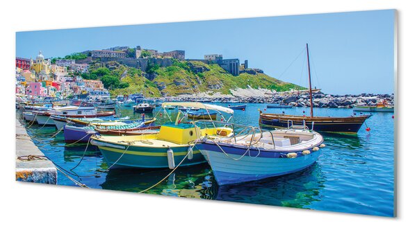 Panouri de sticlă Munții nave maritime