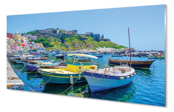 Panouri de sticlă Munții nave maritime