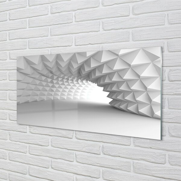 Tablouri pe sticlă Conurile 3d tunel